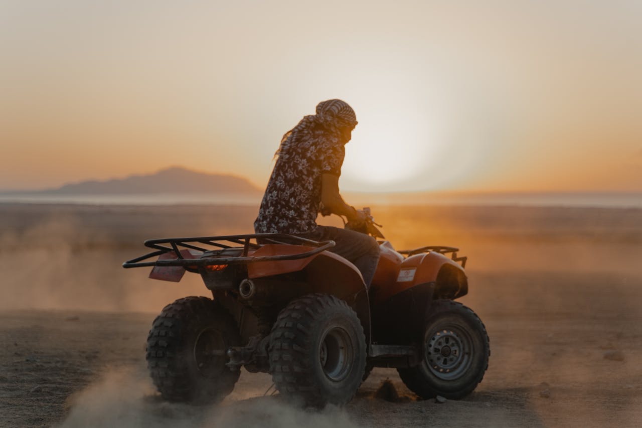 Quad biking adventure through coastal dunes